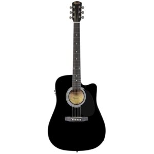 Fender Squier Acoustic Guitar Cutaway Electronics SA-105CE BK