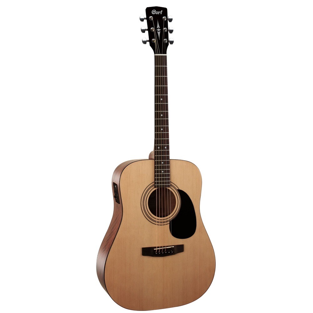 Cort AD810E Semi Acoustic Guitar Natural Open Pore