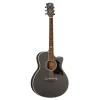 Kepma A1CE Semi Acoustic Guitar Black Matt Finish Grand Auditorium Body