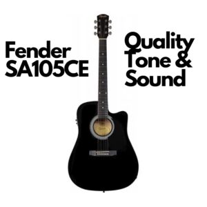 Fender SA105CE Semi Acoustic Guitar Black