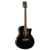 Kepma A1CE Semi Acoustic Guitar Black Gloss Grand Auditorium Shape