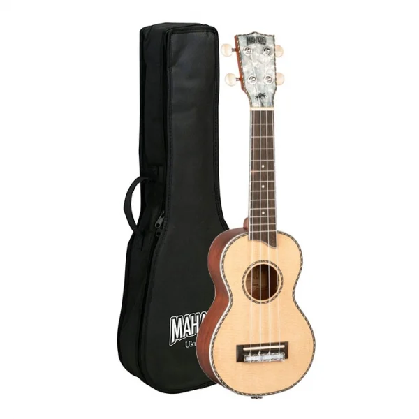 Mahalo MP1 Pearl Series Soprano Ukulele With Gig Bag - Natural