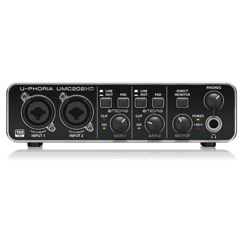 Behringer UMC202HD | Audio Interface with Midas Preamplifier