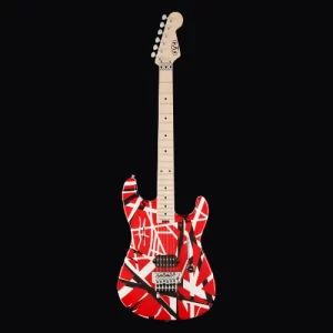 EVH Stripe Series Stratocaster Red & Black Stripes, Maple Fretboard | Electric Guitar