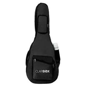 Clapbox Acoustic Guitar Bag | Black, Waterproof & Padded-Multiple Pockets