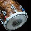 Dholak Sheesham Wood Engraved with Bag