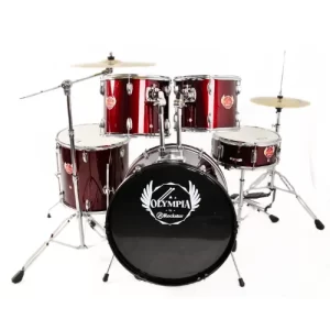 Rockstar OLYMPIA | 5 Piece Acoustic Drum Set with Hardware & Cymbal
