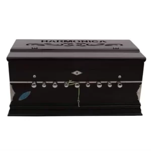 Harmonica Co. Harmonium Standard Kharaj with Cuplar (Brown)