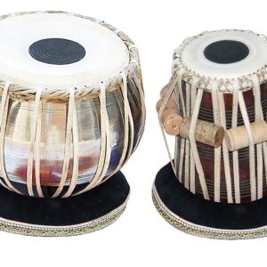 Tabla Set Steel for Music Play Musical Instrument Bag/Cover Cushion Set, Ring Set with Hammer